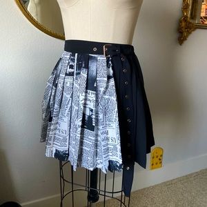 Shibuya newspaper skirt
